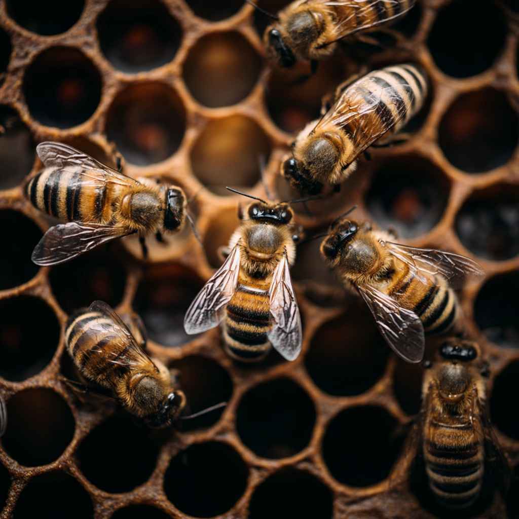 Bees in a hive symbolizing collaboration and shared responsibility.