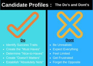 Candidate Profil do's and don'ts infographic by The Hire Talent