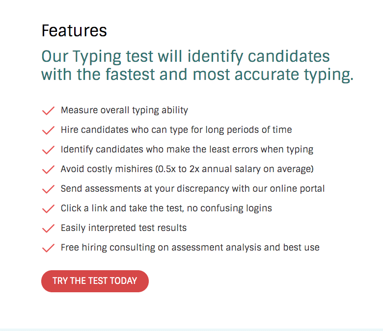 Typing Skills Assessment Test for Fast & Accurate Hiring