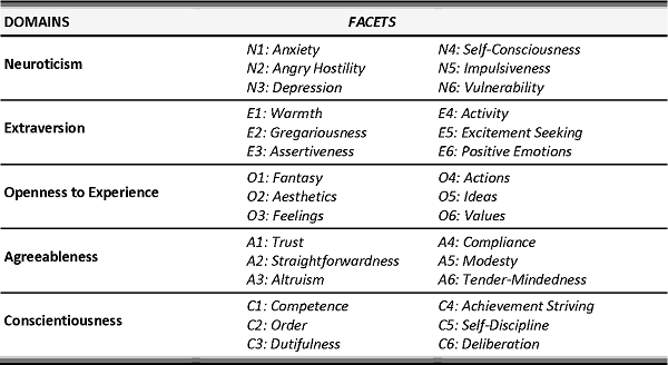 Revised NEO Personality Inventory (NEO-PI-R) 