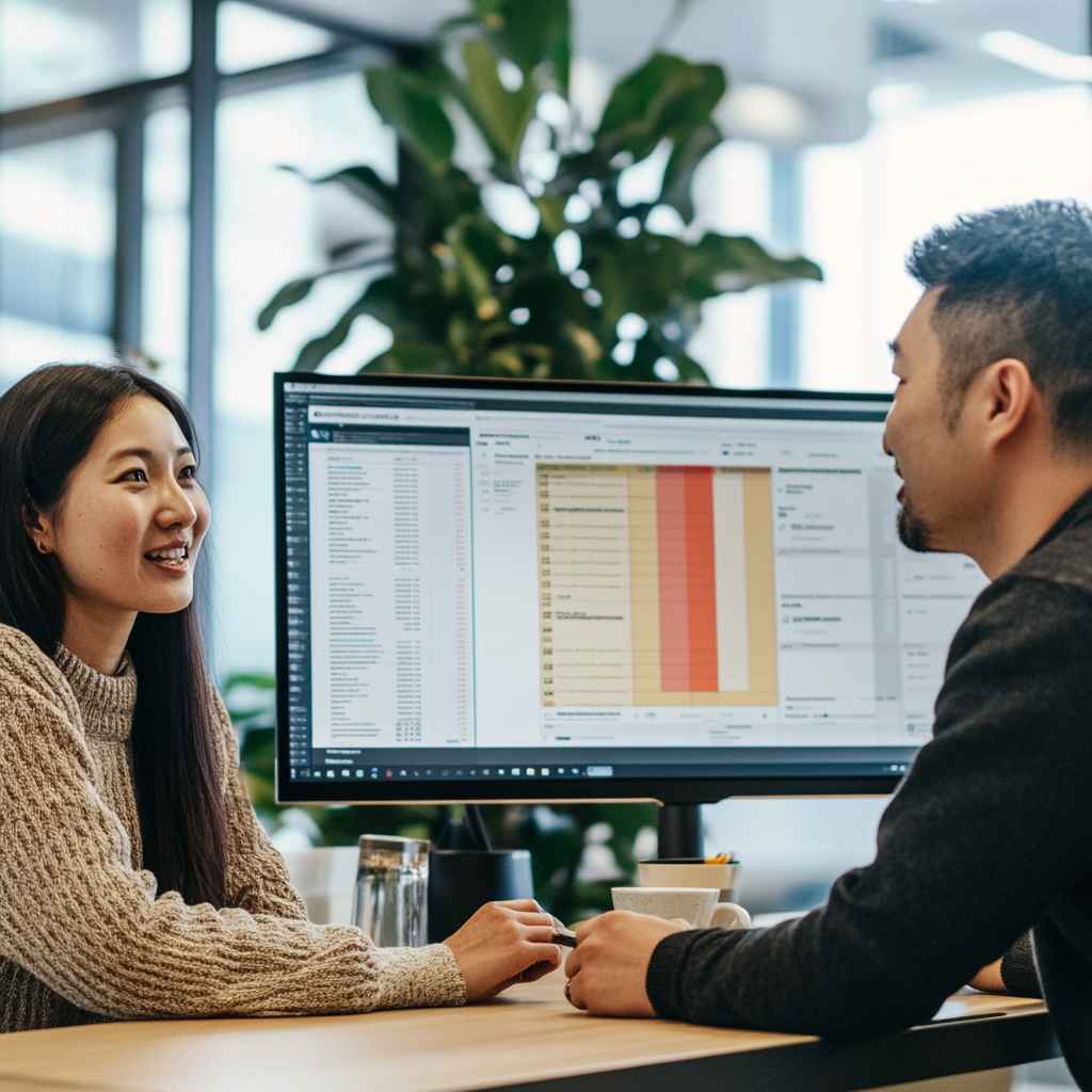 A hiring team reviewing Big Five personality test data to inform hiring decisions