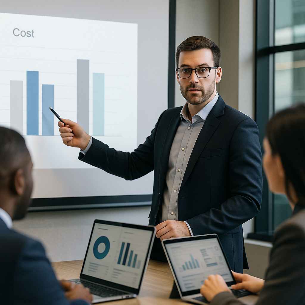 Cost analysis presentation of different assessment test plans.