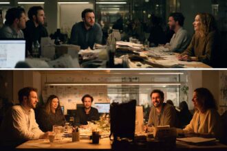 A visual comparison between a toxic team and a positive, ethical team