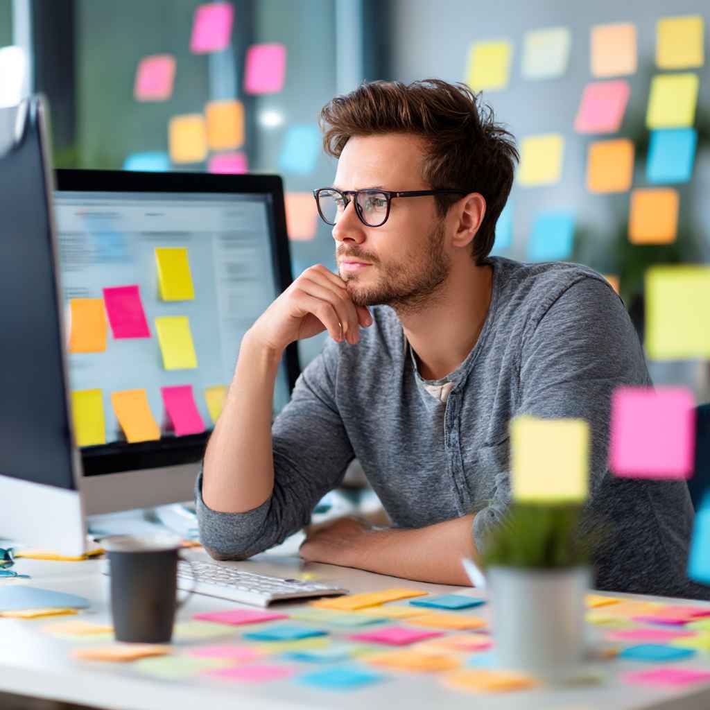 A recruiter customizing behavioral assessment questions on a computer