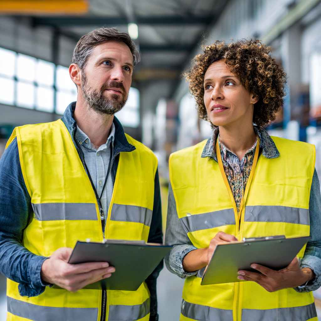 On-site inspection of a supplier facility for compliance and ethical practices