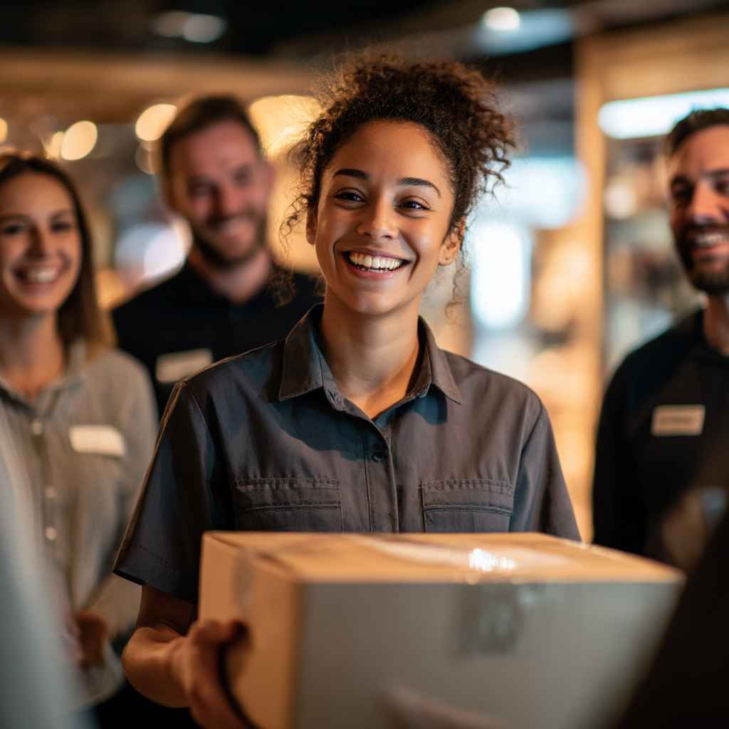 A reliable, ethical employee going above and beyond at work