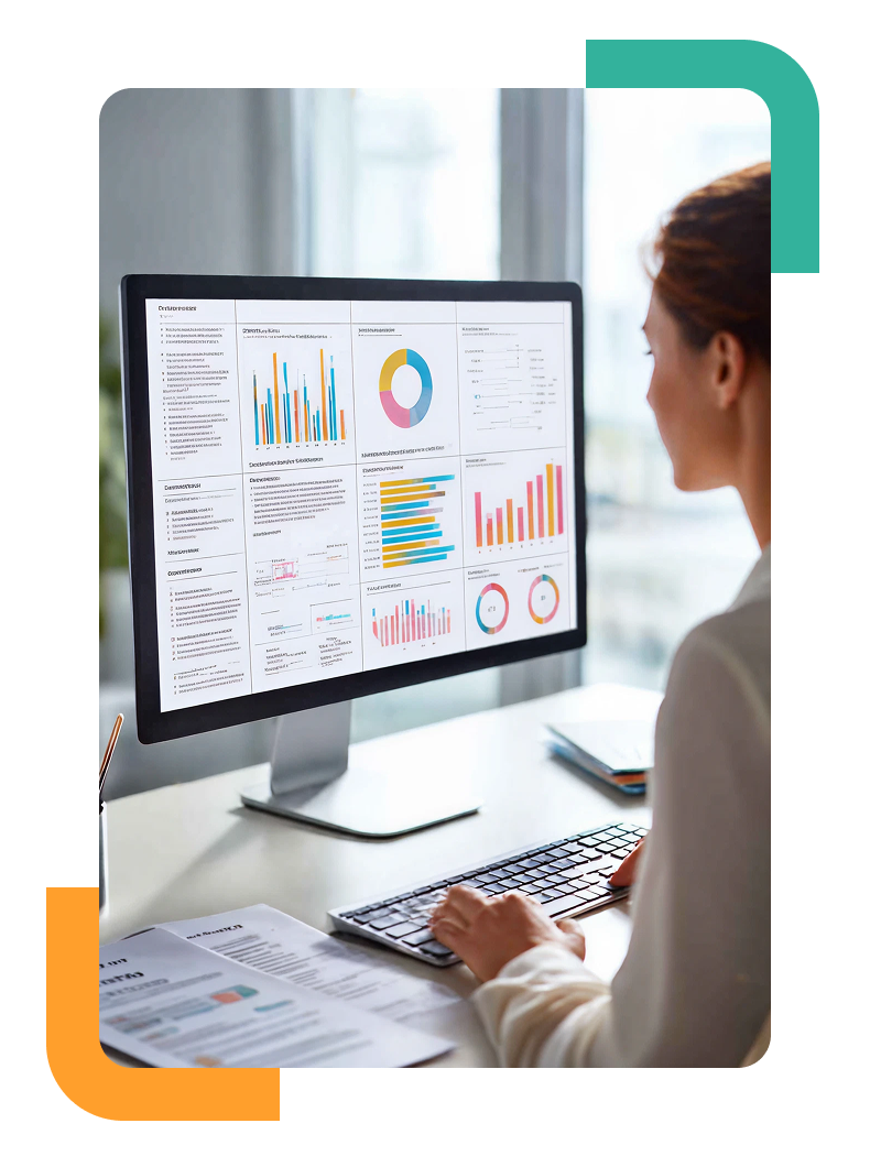 Recruiter analyzing verbal reasoning test results to evaluate a candidate’s comprehension, vocabulary use, and logical decision-making abilities.