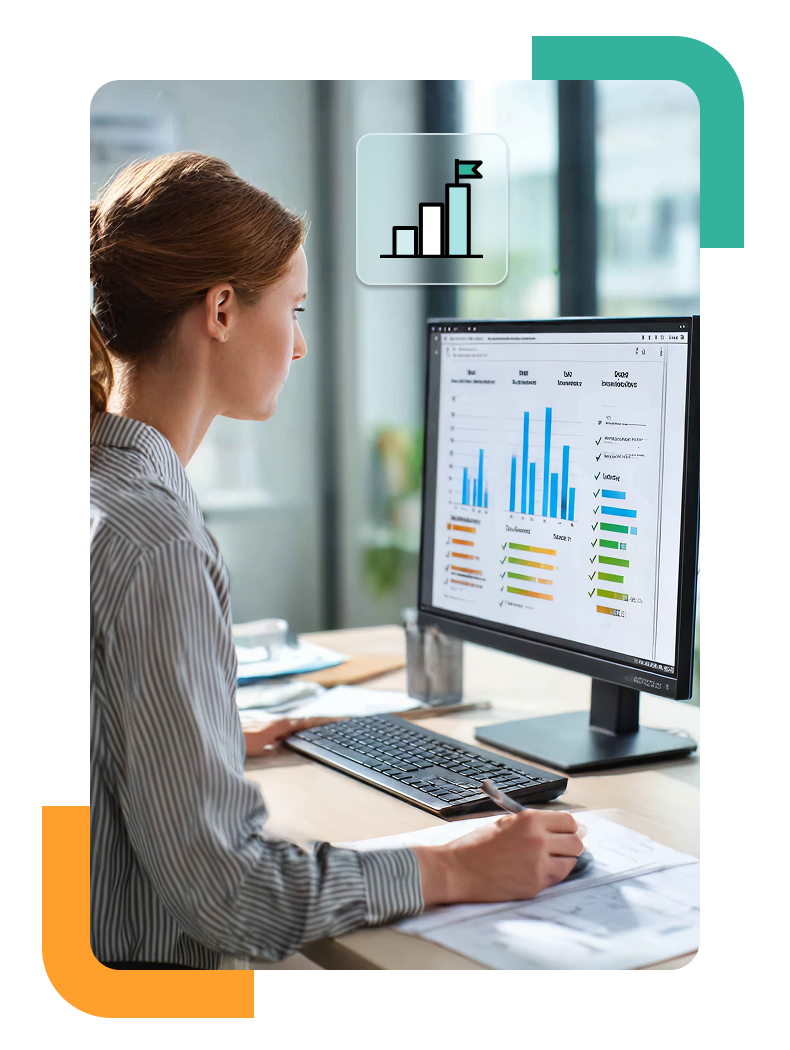 Recruiter analyzing Microsoft Word test results to evaluate candidate proficiency in document formatting, macros, and Word-based tasks