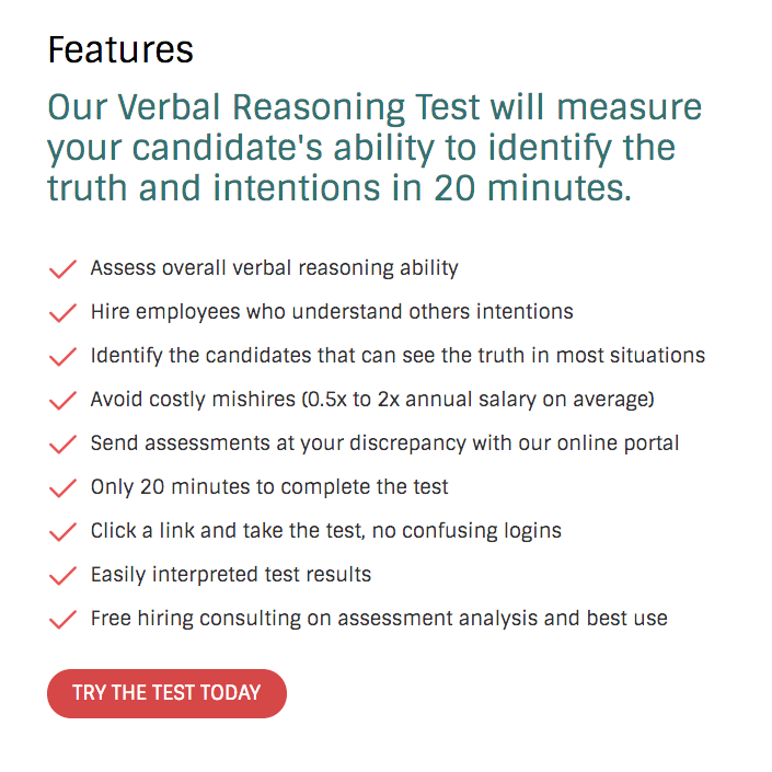 Verbal Reasoning Test
