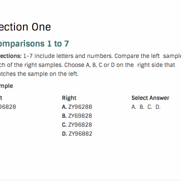 Attention to Detail Sample Question
