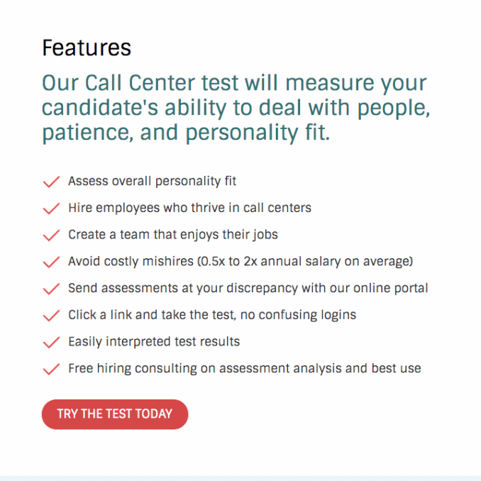 Call Center Testing