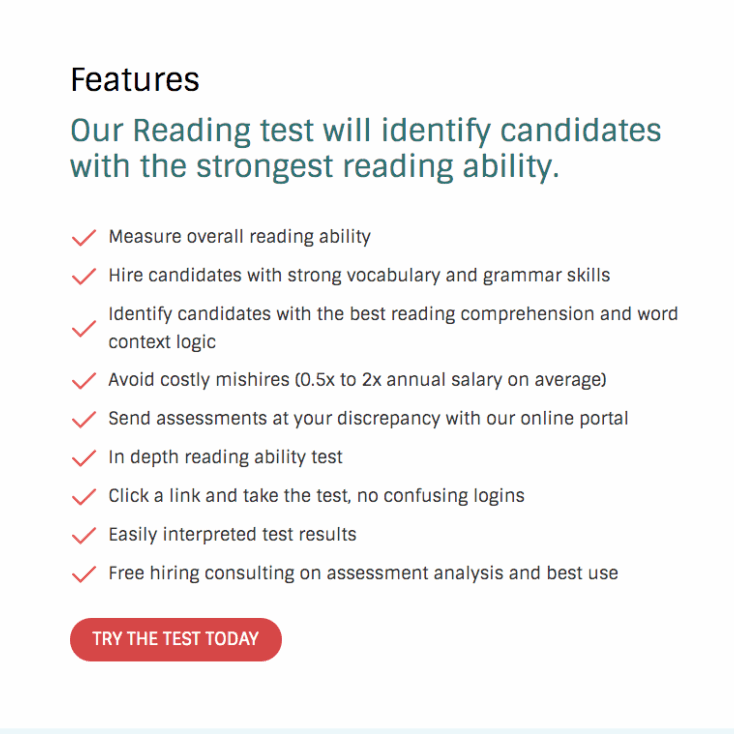 Reading Test