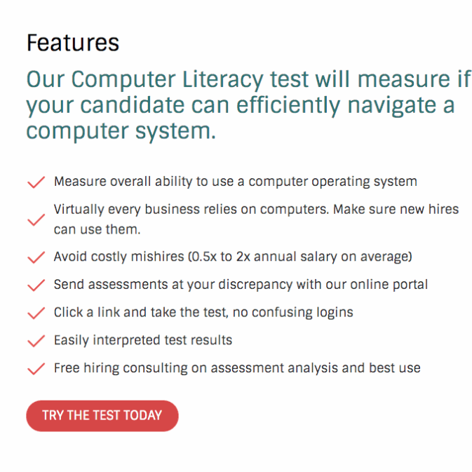Computer Literacy Test