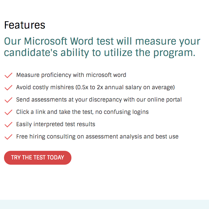 Microsoft Word Test
