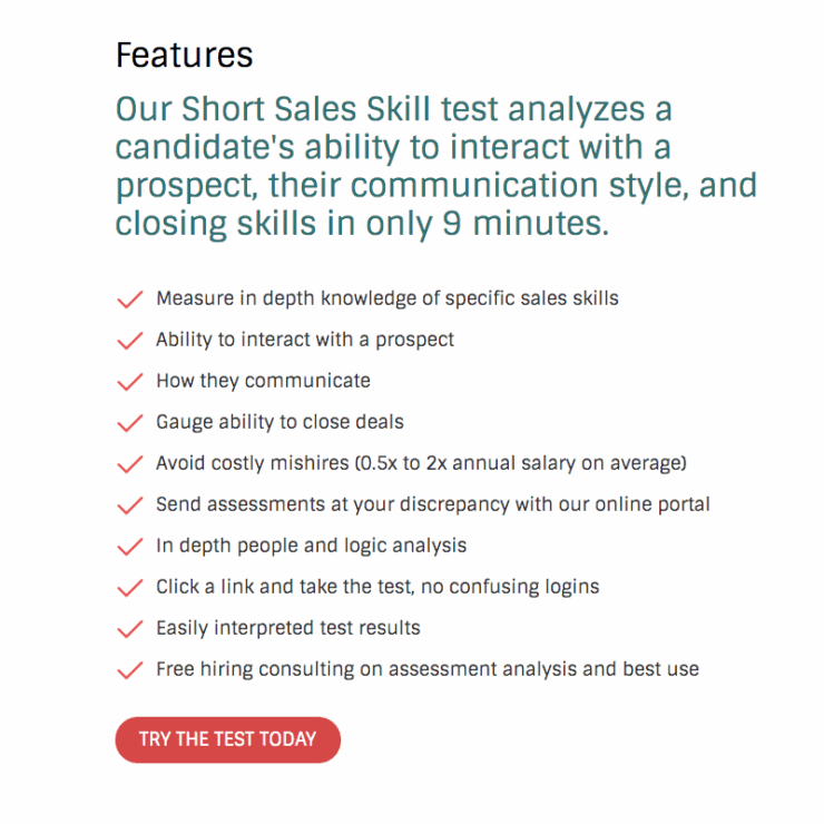 Short Sales Skill Test