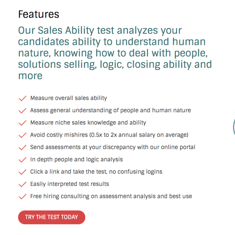 Sales Ability Test