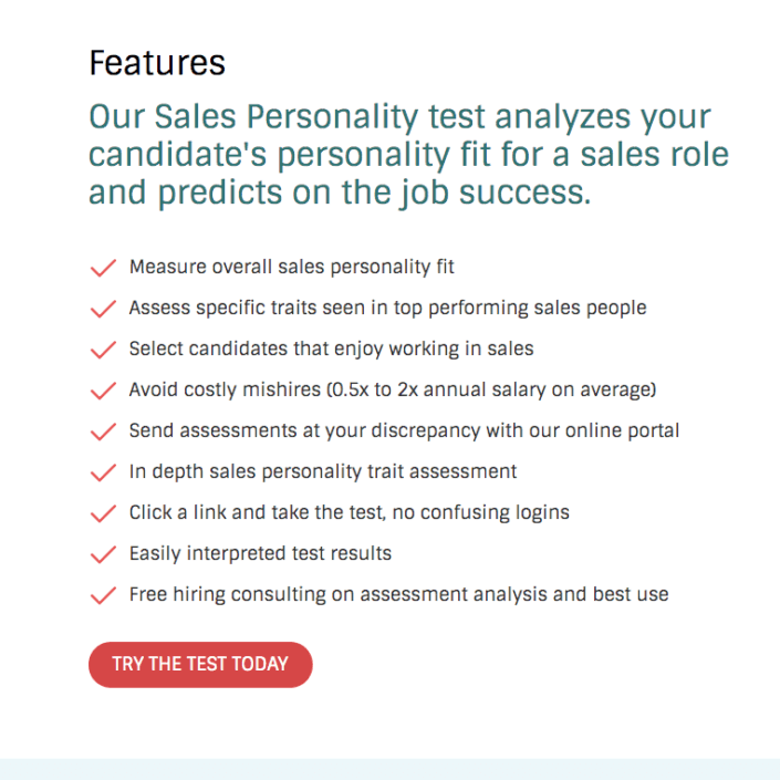 Sales Personality Test